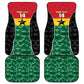 Ghana Football Custom Car Mats Go Black Queens Kente Pattern
