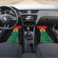 Ghana Football Custom Car Mats Go Black Queens Kente Pattern