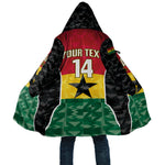 Ghana Football Custom Cloak Go Black Queens Kente Pattern