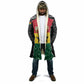 Ghana Football Custom Cloak Go Black Queens Kente Pattern