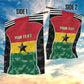 Ghana Football Custom Garden Flag Go Black Queens Kente Pattern