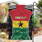 Ghana Football Custom Garden Flag Go Black Queens Kente Pattern