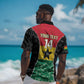 Ghana Football Custom Hawaiian Shirt Go Black Queens Kente Pattern