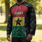 Ghana Football Custom Hockey Jersey Go Black Queens Kente Pattern