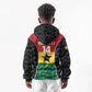 Ghana Football Custom Kid Hoodie Go Black Queens Kente Pattern