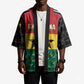 Ghana Football Custom Kimono Go Black Queens Kente Pattern