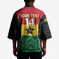 Ghana Football Custom Kimono Go Black Queens Kente Pattern