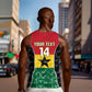 Ghana Football Custom Men Tank Top Go Black Queens Kente Pattern