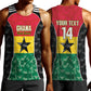 Ghana Football Custom Men Tank Top Go Black Queens Kente Pattern