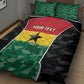 Ghana Football Custom Quilt Bed Set Go Black Queens Kente Pattern