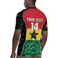 Ghana Football Custom Rugby Jersey Go Black Queens Kente Pattern