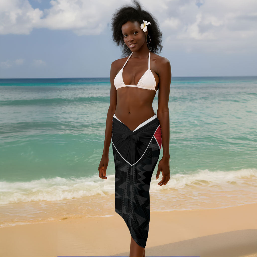 Ghana Football Custom Sarong Go Black Queens Kente Pattern