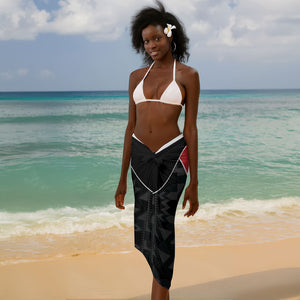 Ghana Football Custom Sarong Go Black Queens Kente Pattern