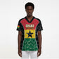 Ghana Football Custom Scrub Top Go Black Queens Kente Pattern
