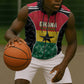 Ghana Football Custom Sleeveless Zip Hoodie Go Black Queens Kente Pattern