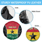 Ghana Football Custom Spare Tire Cover Go Black Queens Kente Pattern