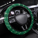 Ghana Football Steering Wheel Cover Go Black Queens Kente Pattern