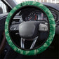 Ghana Football Steering Wheel Cover Go Black Queens Kente Pattern