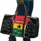 Ghana Football Custom Travel Bag Go Black Queens Kente Pattern