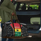 Ghana Football Custom Travel Bag Go Black Queens Kente Pattern