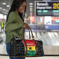 Ghana Football Custom Travel Bag Go Black Queens Kente Pattern