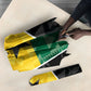 Ghana Football Custom Umbrella Go Black Queens Kente Pattern