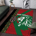 Afro Kenya Rugby Custom Area Rug Go Lionesses - African Pattern