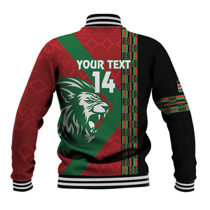 Afro Kenya Rugby Custom Baseball Jacket Go Lionesses - African Pattern