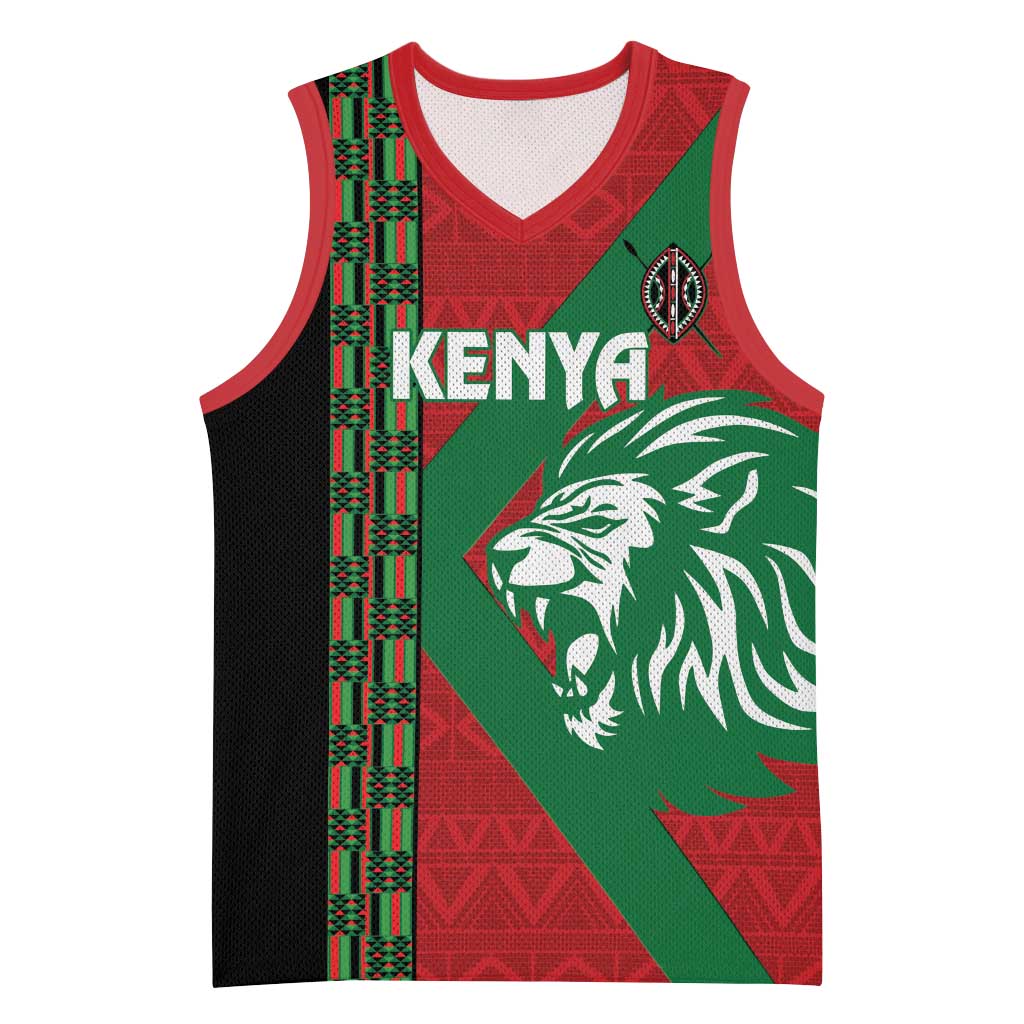 Afro Kenya Rugby Custom Basketball Jersey Go Lionesses - African Pattern - African Pride