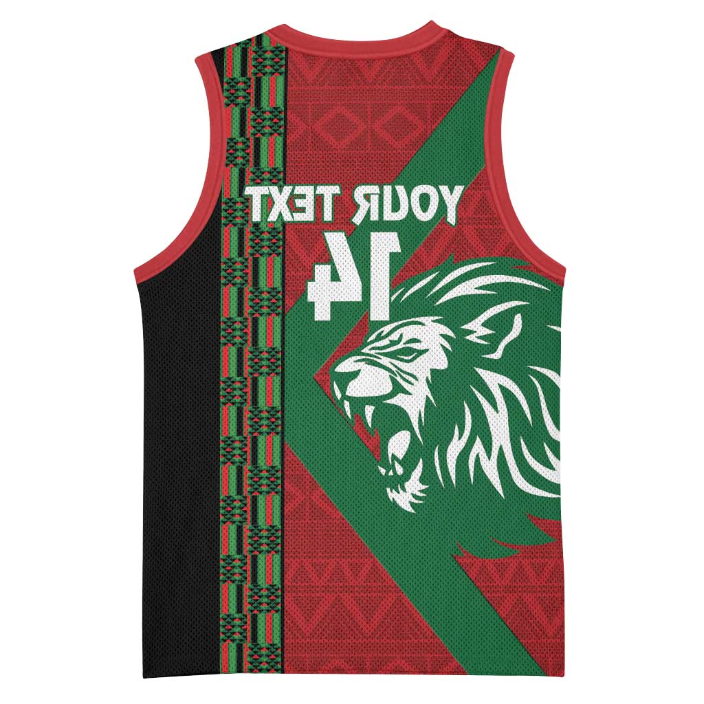 Afro Kenya Rugby Custom Basketball Jersey Go Lionesses - African Pattern - African Pride