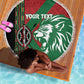 Afro Kenya Rugby Custom Beach Blanket Go Lionesses - African Pattern