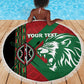 Afro Kenya Rugby Custom Beach Blanket Go Lionesses - African Pattern