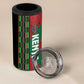 Afro Kenya Rugby Custom 4 in 1 Can Cooler Tumbler Go Lionesses - African Pattern