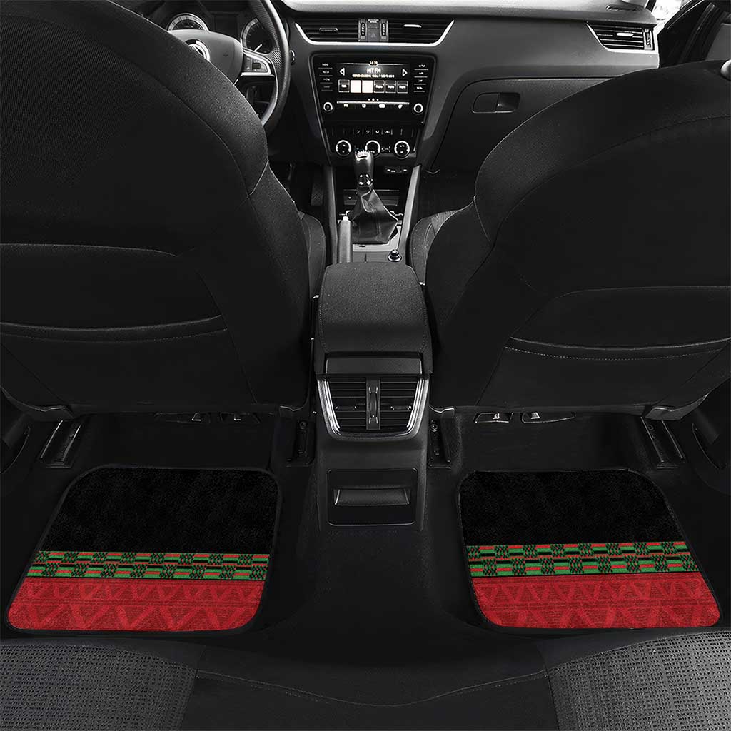 Afro Kenya Rugby Custom Car Mats Go Lionesses - African Pattern