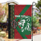 Afro Kenya Rugby Custom Garden Flag Go Lionesses - African Pattern
