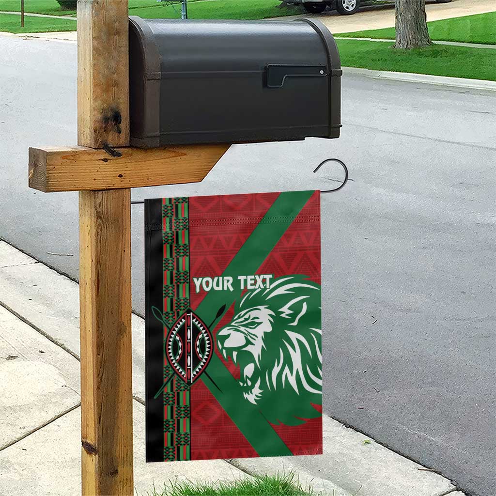 Afro Kenya Rugby Custom Garden Flag Go Lionesses - African Pattern