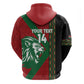 Afro Kenya Rugby Custom Zip Hoodie Go Lionesses - African Pattern