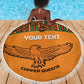 Custom Zambia Football Beach Blanket Copper Queens Kente Pattern