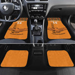 Custom Zambia Football Car Mats Copper Queens Kente Pattern