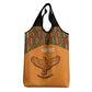 Custom Zambia Football Grocery Bag Copper Queens Kente Pattern