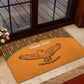 Custom Zambia Football Rubber Doormat Copper Queens Kente Pattern