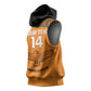 Custom Zambia Football Sleeveless Hoodie Copper Queens Kente Pattern - African Pride