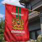 Custom Morocco Football Garden Flag Go Lionesses of Atlas
