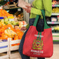 Custom Morocco Football Grocery Bag Go Lionesses of Atlas