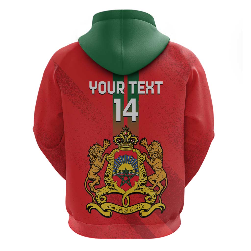Custom Morocco Football Hoodie Go Lionesses of Atlas