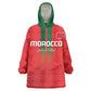 Custom Morocco Football KId Wearable Blanket Hoodie Go Lionesses of Atlas