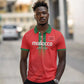 Custom Morocco Football Polo Shirt Go Lionesses of Atlas