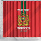 Custom Morocco Football Shower Curtain Go Lionesses of Atlas