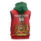 Custom Morocco Football Sleeveless Hoodie Go Lionesses of Atlas - African Pride