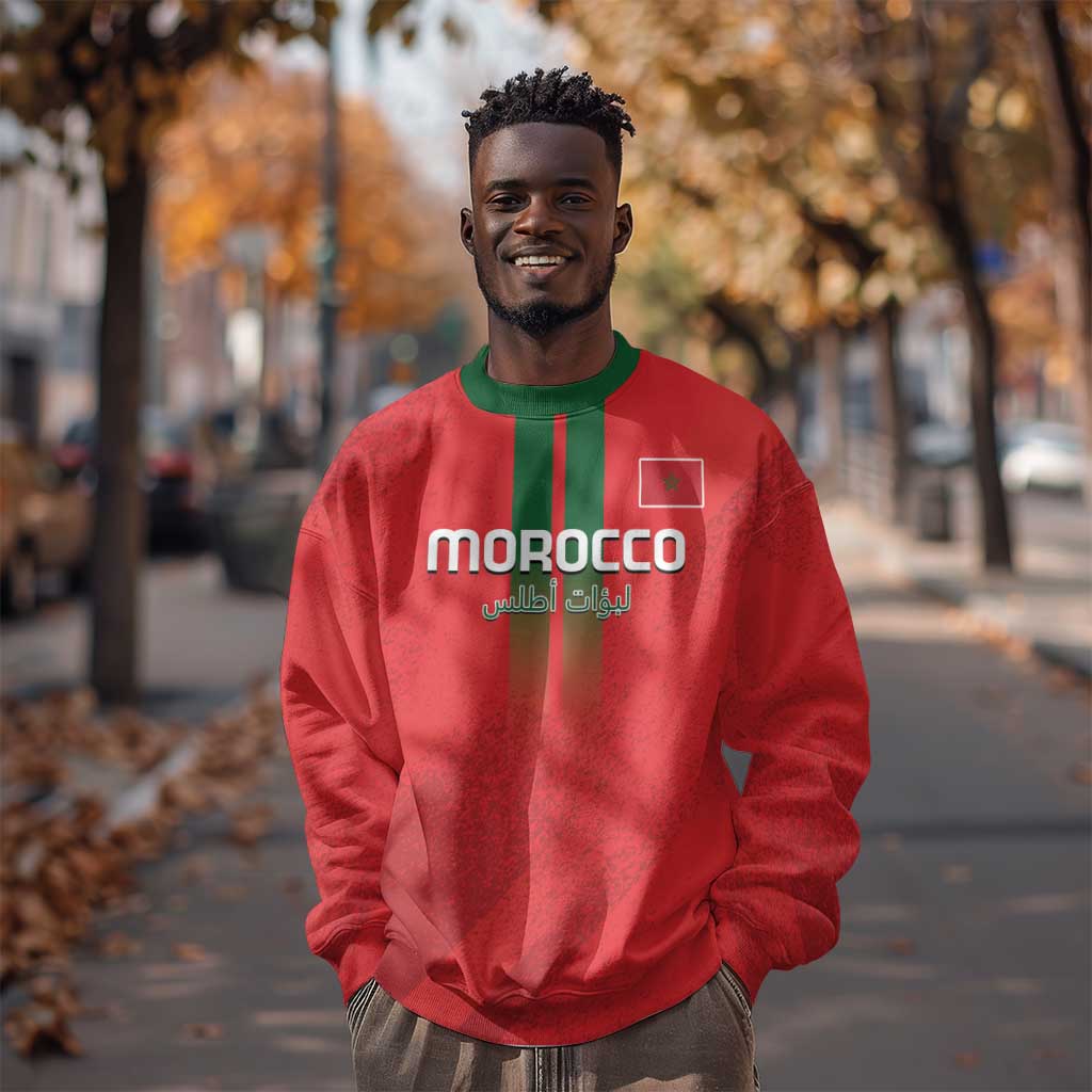 Custom Morocco Football Sweatshirt Go Lionesses of Atlas
